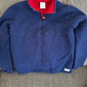 Crewcuts Navy Quilted Quarter Zip